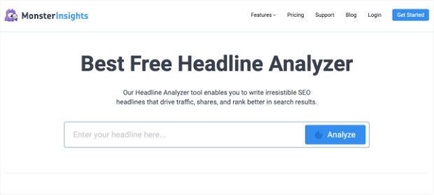 monster insights headline analyzer