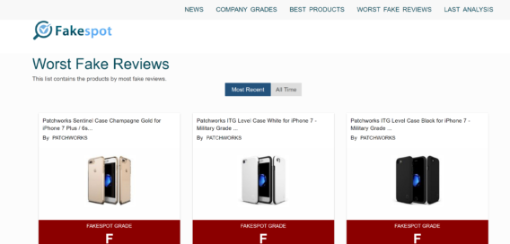 fakespot fake reviews