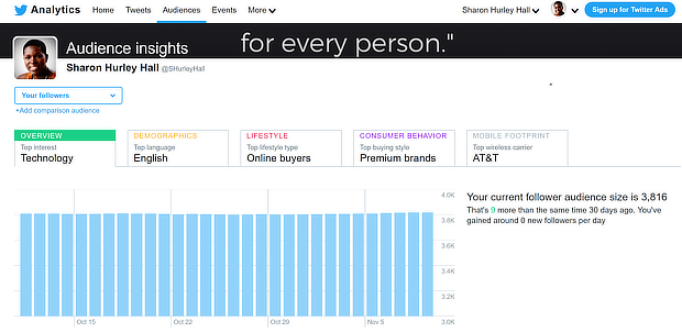 twitter audience detail