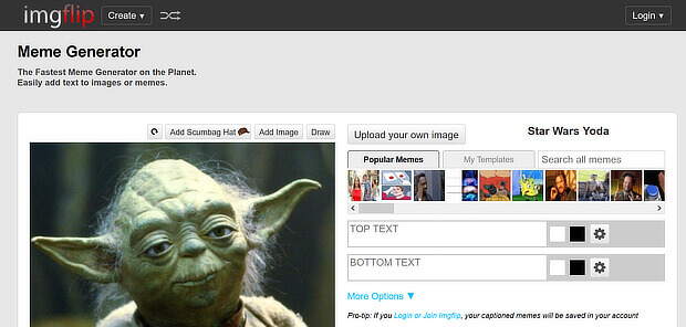 imgflip is a digital content creation tool