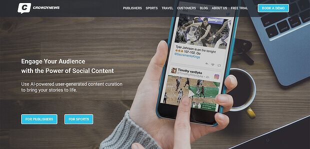 crowdynews - social content curation tools