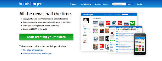 headslinger is a free content curation tool