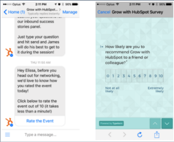 messenger marketing for customer feedback