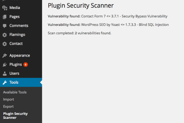 plugin security scanner