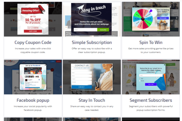 popup maker optin templates