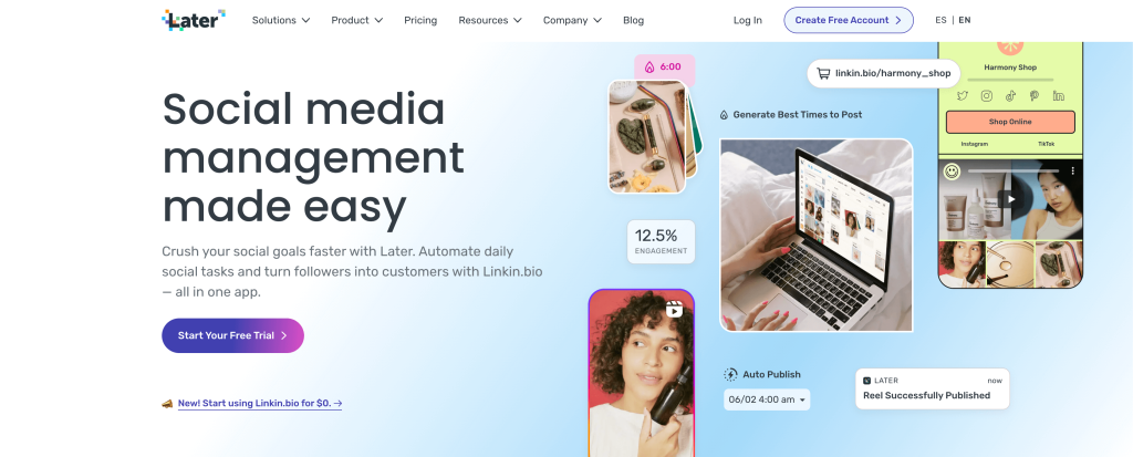 Later - Social Media Management Software