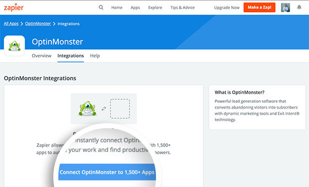 OptinMonster Zapier App