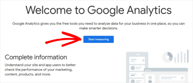 start measuring google analytics