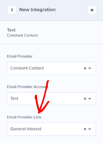 choose provider list