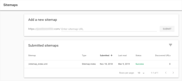 gsc sitemaps