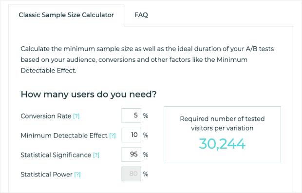 A_B Tasty Sample Size Calculator