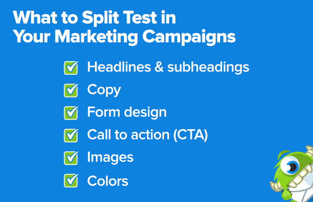 what to split test in your marketing campaigns