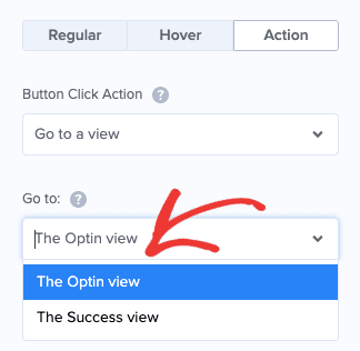 Choose Go to Optin View min