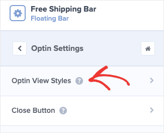 Optin View Styles