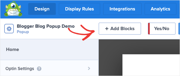 Blogger Blog popup demo