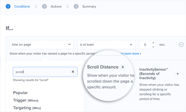 Scroll Distance Trigger for OptinMonster