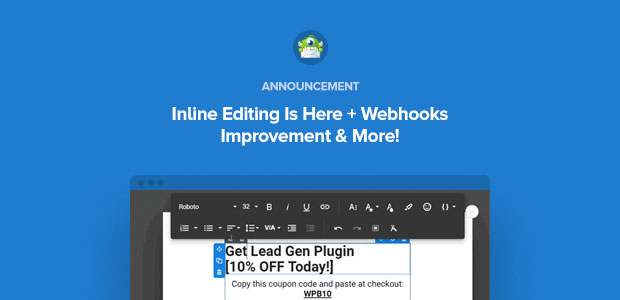 [Announcement] Inline Editing Is Here + Webhooks Improvements & More!