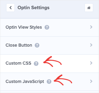 Add CSS or JavaScript to Popup