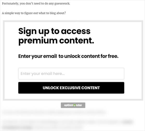 Content locking on WordPress site