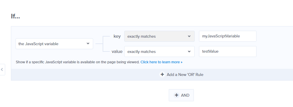 javascript targeting