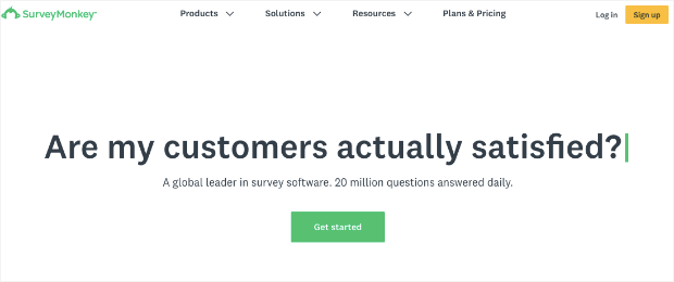 surveymonkey homepage