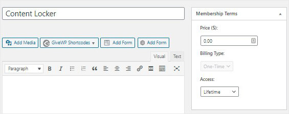 Content locker memberpress_