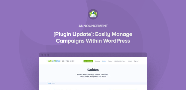 [Plugin Update]: Now Easily Create and Manage OptinMonster Campaigns Within WordPress