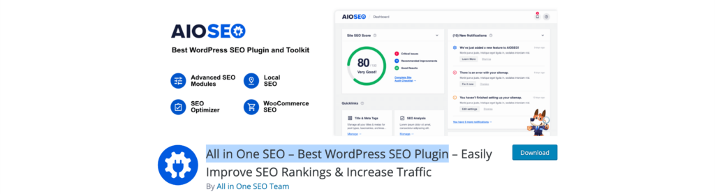 All in One SEO - best SEO plugin for WordPress