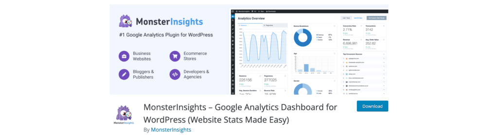 MonsterInsights - best SEO plugin for WordPress