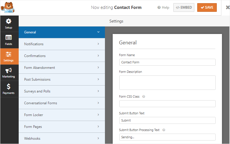 wpforms form builder