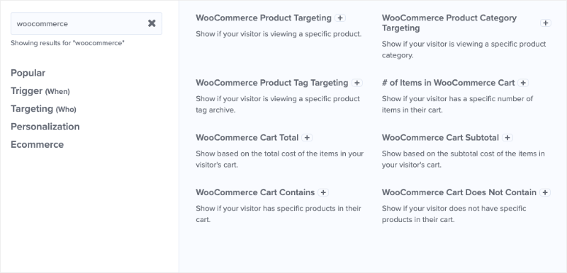 woocommerce advanced targeting rules