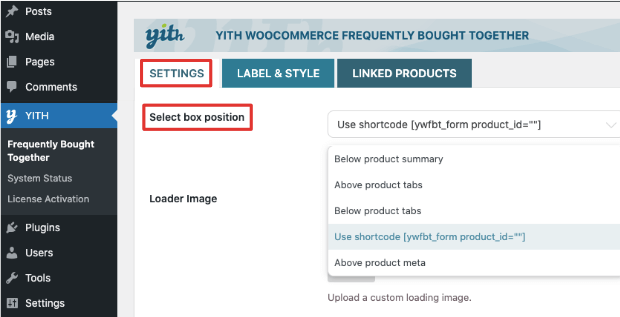 yith select box position