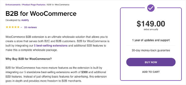 b2b for woocommerce