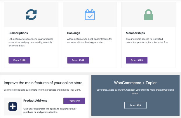 woocommerce extensions