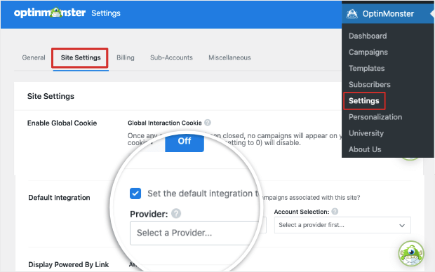 default integrations