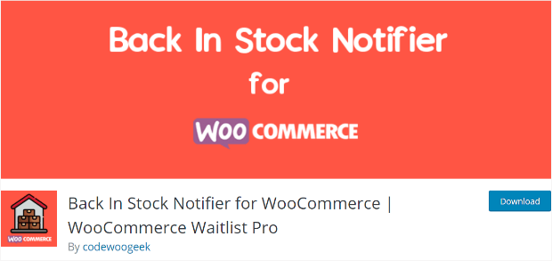 back in stock notifier for woocommerce plugin