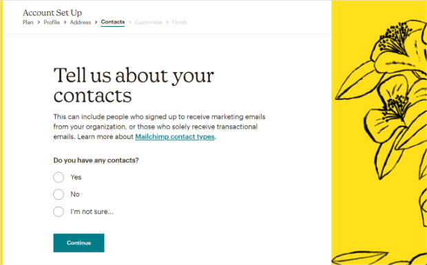 mailchimp review contacts