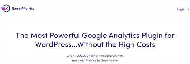 ExactMetrics homepage