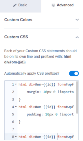 custom css border