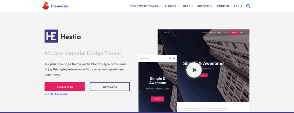 Hestia Best WooCommerce Themes