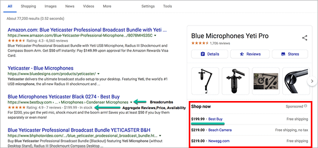 ecommerce seo example